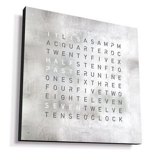 Qlocktwo Creator's Edition Platinum Wall Clock