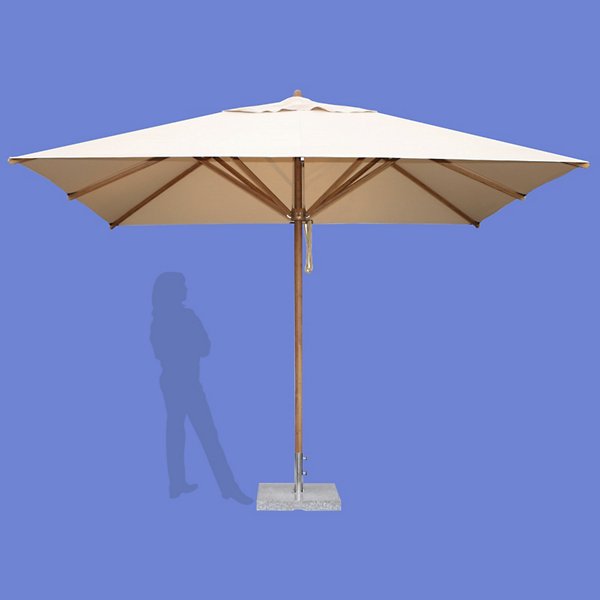 Levante Rectangular Bamboo Umbrella