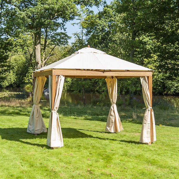 Alize Rectangular Pavilion With Curtains
