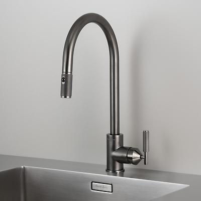 Cross Dual-Spray Mixer Pull-Out Kitchen Faucet