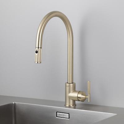 Kitchen Dual-Spray Pull-Out Mixer Linear Faucet