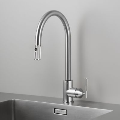 Kitchen Dual-Spray Pull-Out Mixer Linear Faucet