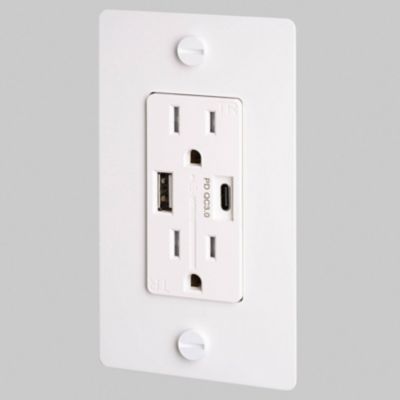 1-Gang Duplex USB A+C Outlet