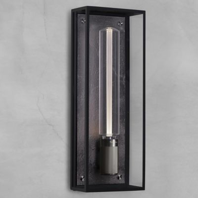 Caged Wet Outdoor Wall Sconce (Gunmetal) - OPEN BOX