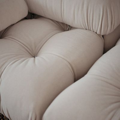 Shown in Licata Natural Fabric Color, Detail view