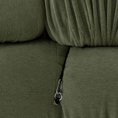 Shown in Licata Lichen Fabric Color, detail view