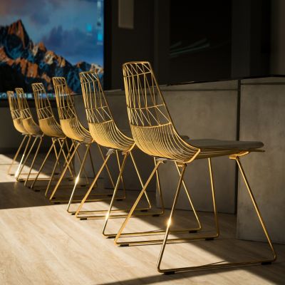 Shown in Gold finish, in use