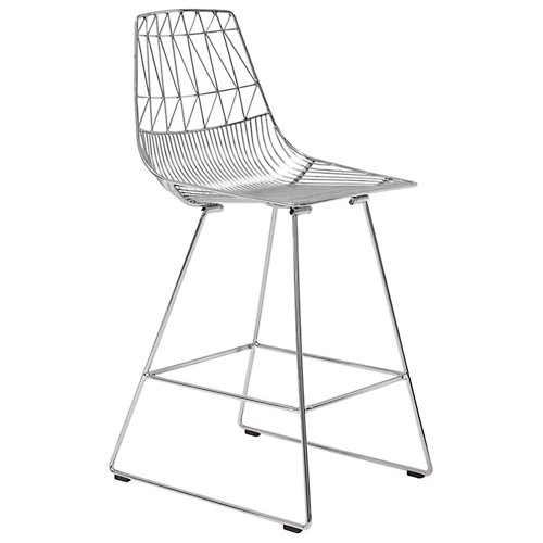 Lucy Counter Stool (Chrome) - OPEN BOX RETURN