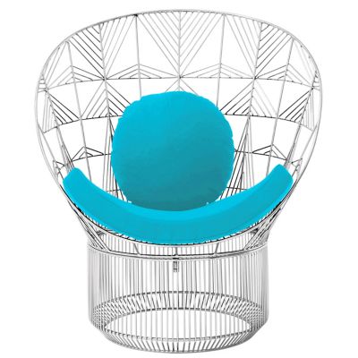 Peacock Indoor/Outdoor Seatpad and Pillow