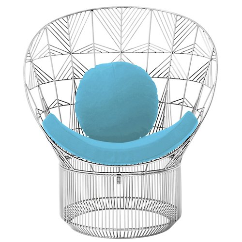 Peacock Indoor/Outdoor Seatpad and Pillow