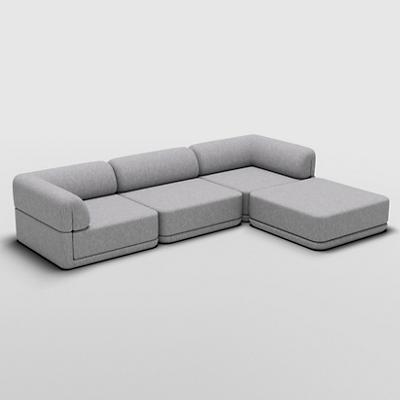 Cube Sofa Lounge with Ottoman