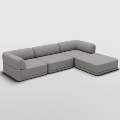 Cube Sofa Lounge with Ottoman