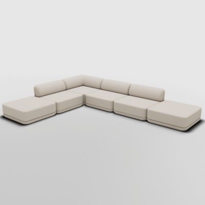 Cube Sofa Corner Lounge Ottoman Mix Sectional