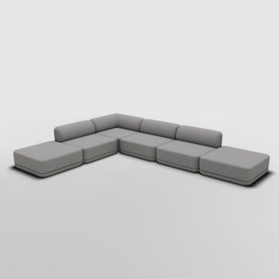 Cube Sofa Corner Lounge Ottoman Mix Sectional