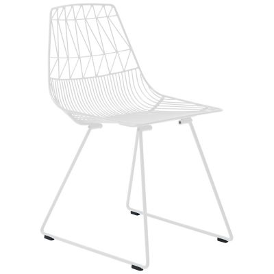 Lucy Indoor/Outdoor Side Chair (White) - OPEN BOX