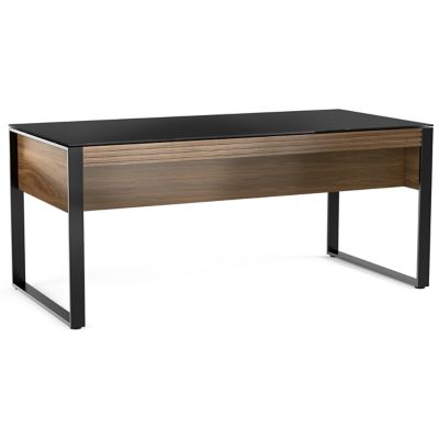 Corridor Executive Desk (Natural Walnut) - OPEN BOX
