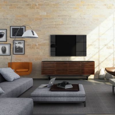 Shown in Chocolate Stained Walnut finish, Quad-Wide, in use