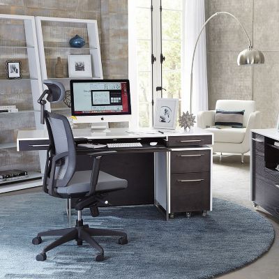 Shown in Satin White/Charcoal finish