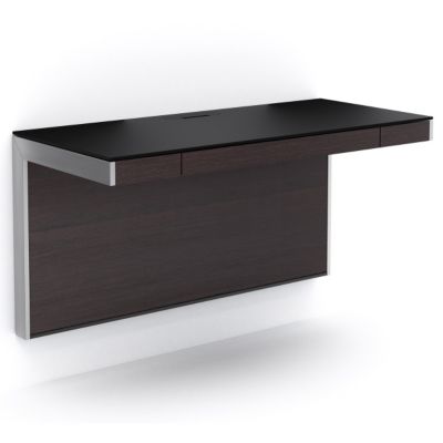 Sequel Wall Desk 6004 (Espresso Stained Oak)-OPEN BOX RETURN