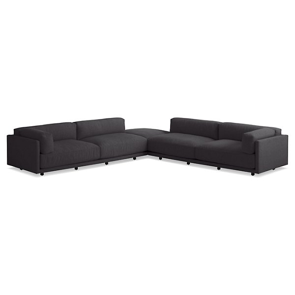 Sunday Backless L Sectional Sofa By Blu, What Do We Call A Backless Sofa