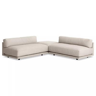 Sunday Small Backless L Sectional Sofa