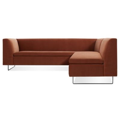 Bonnie and Clyde Velvet Sectional Sofa