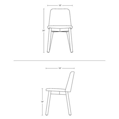 Chip Dining Chair by Blu Dot at