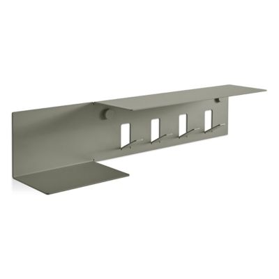 Hall Pass Wall Shelf with Hooks