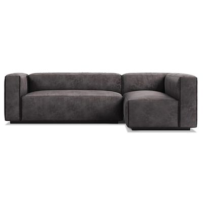 Cleon Small Leather Sectional Sofa