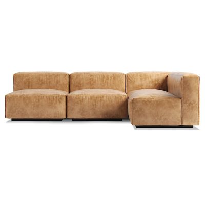 Cleon Medium Leather Sectional Sofa