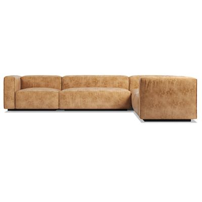 Cleon Large Leather Sectional Sofa