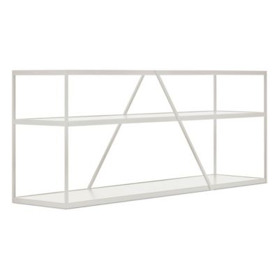 NeedWant Long and Low Shelving (Putty) - OPEN BOX