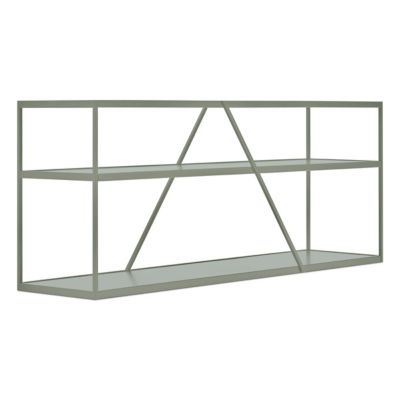 NeedWant Long and Low Shelving (Grey Green) - OPEN BOX