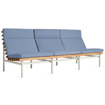 Perch Outdoor 3 Seat Sofa (Sunbrella Haze|White) - OPEN BOX