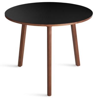 Apt Round Cafe Table (Walnut|Black|36 Inches) - OPEN BOX