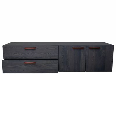 Shale 2 Door / 2 Drawer Wall-Mounted Cabinet, Walnut