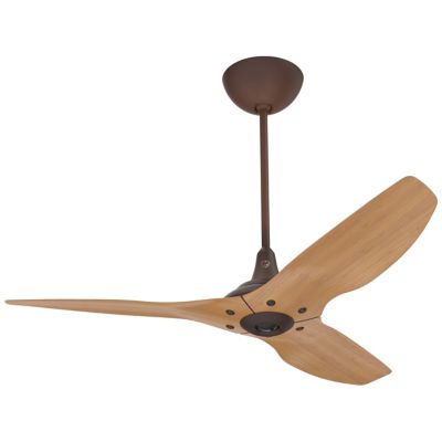 Haiku Caramel Bamboo Indoor Ceiling Fan with LED Uplight