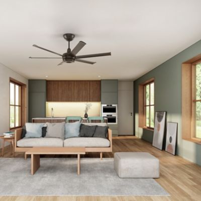 Shown in Black Fan Body and Blade finish, 60 inch