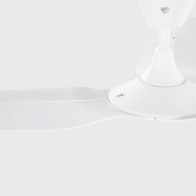 Shown in Matte White Fan Body and Blade finish, 52 size, Detail shot
