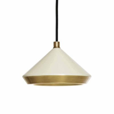 Shear Mini Pendant (White with Brass) - OPEN BOX RETURN