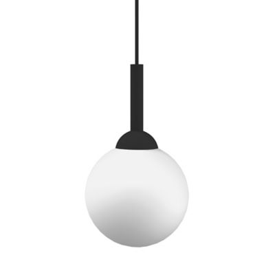 White Glass Globe LED Mini Pendant