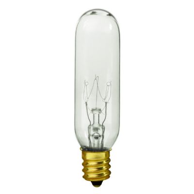Details about   Sterl Lighting Pack of 10 T6 Clear Tubular Incandescent Light Bulb 15W/120V E12 