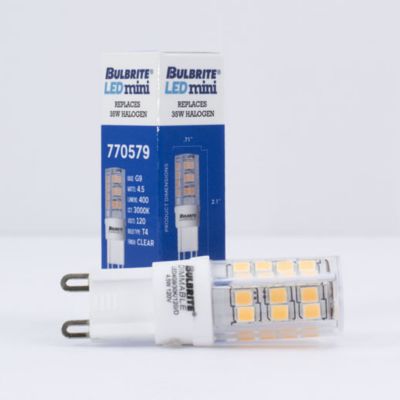 4.5W 120V T4 G9 LED Clear Bulb by Bulbrite at