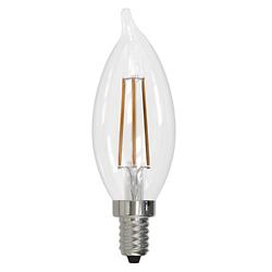 4.5W 120V CA10 E12 LED Clear Bulb