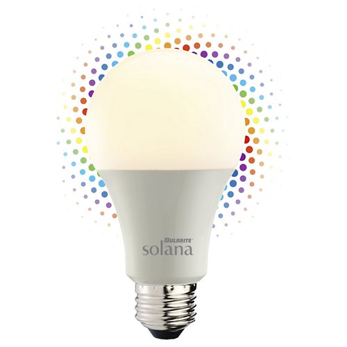 9W 120V A19 E26 Frosted Multi-Color Smart LED Bulb