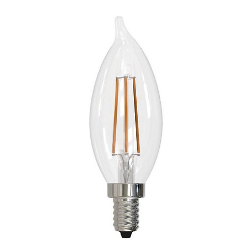 5W 120V CA10 E12 2700K Clear LED Bulb