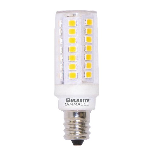 5W 120V E12 T6 3000K Clear LED Bulb