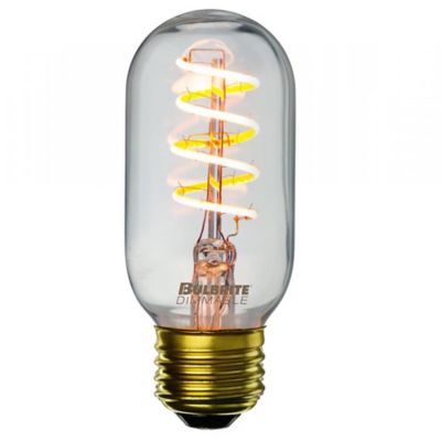 4W 120V T14 E26 Curved Clear LED Filament Bulb