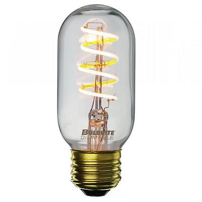 4W 120V T14 E26 Curved Clear LED Filament Bulb