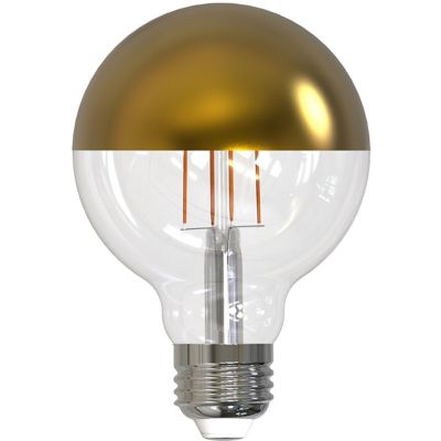 4.5W 120V G25 E26 2700K Half Gold LED Filament Bulb